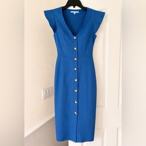 ANTONIO MELANI Vibrant Blue Midi Dress